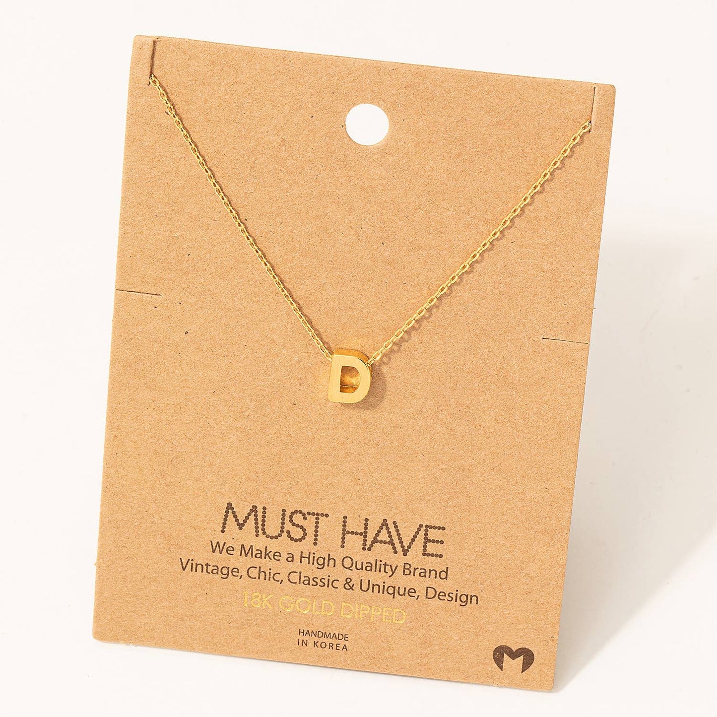Initial Pendant Necklace