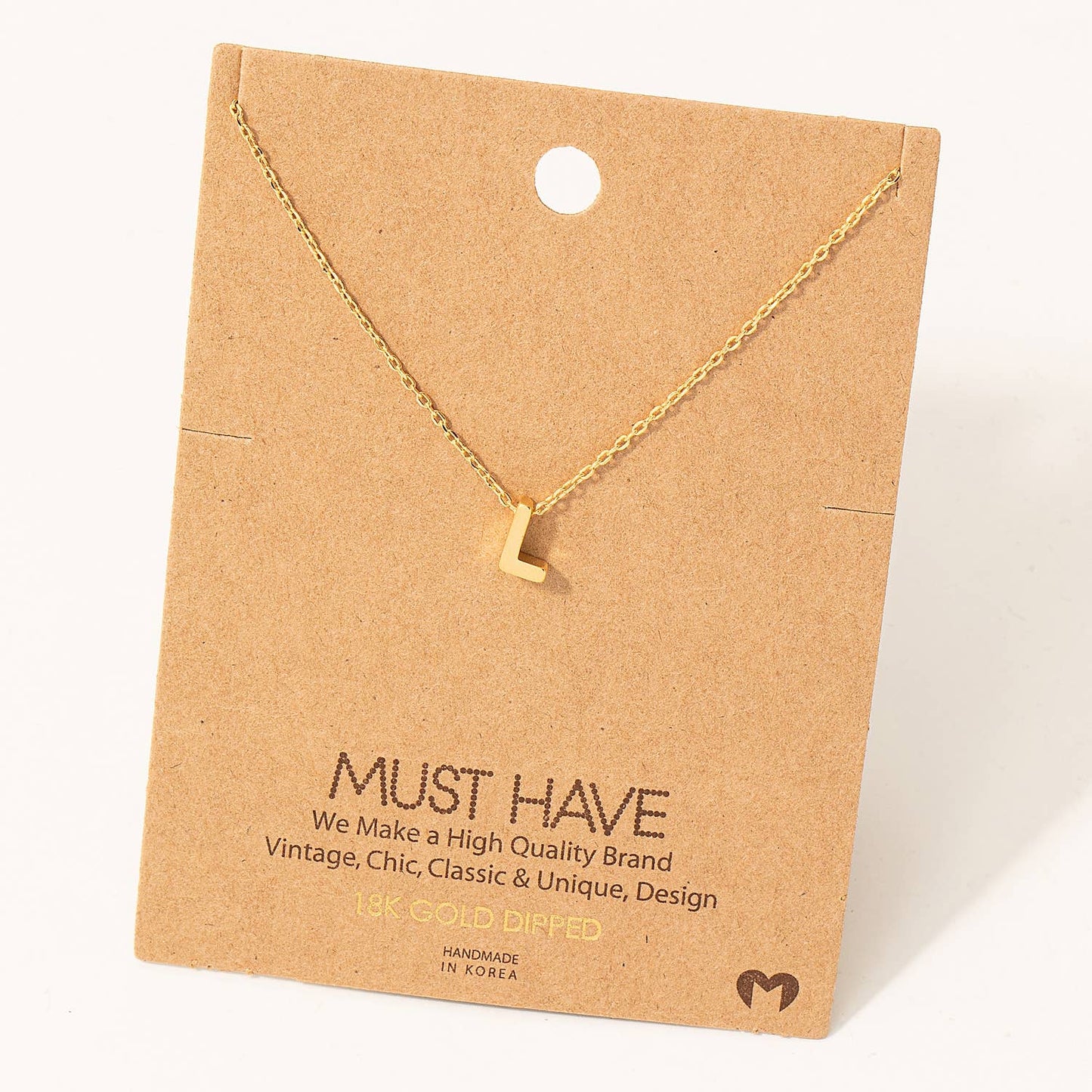 Initial Pendant Necklace