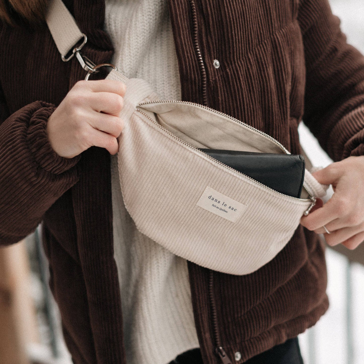 Dans Le Sac Adjustable Corduroy Belt Bag