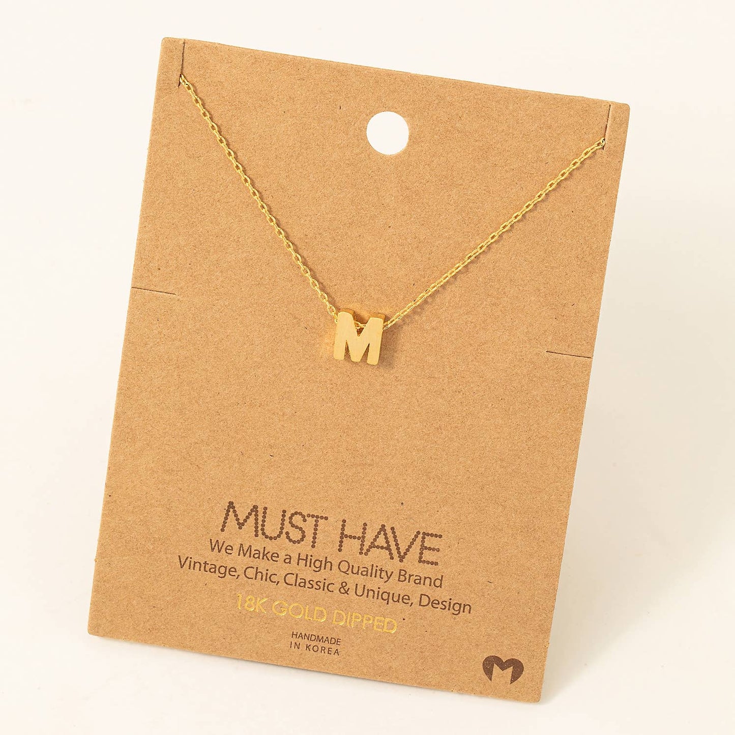 Initial Pendant Necklace