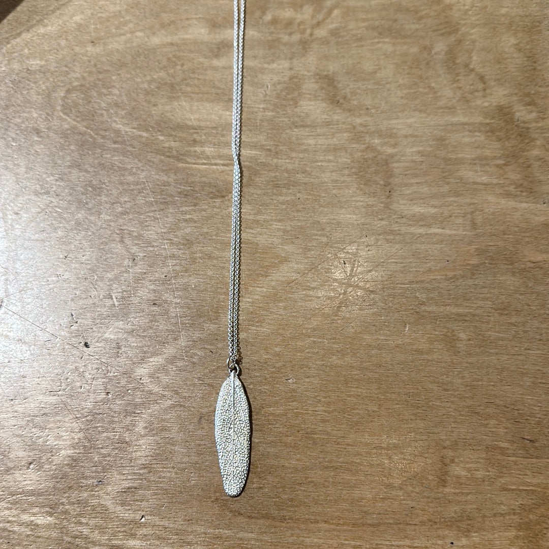 Kat Cadegan Sage Leaf Pendant Large