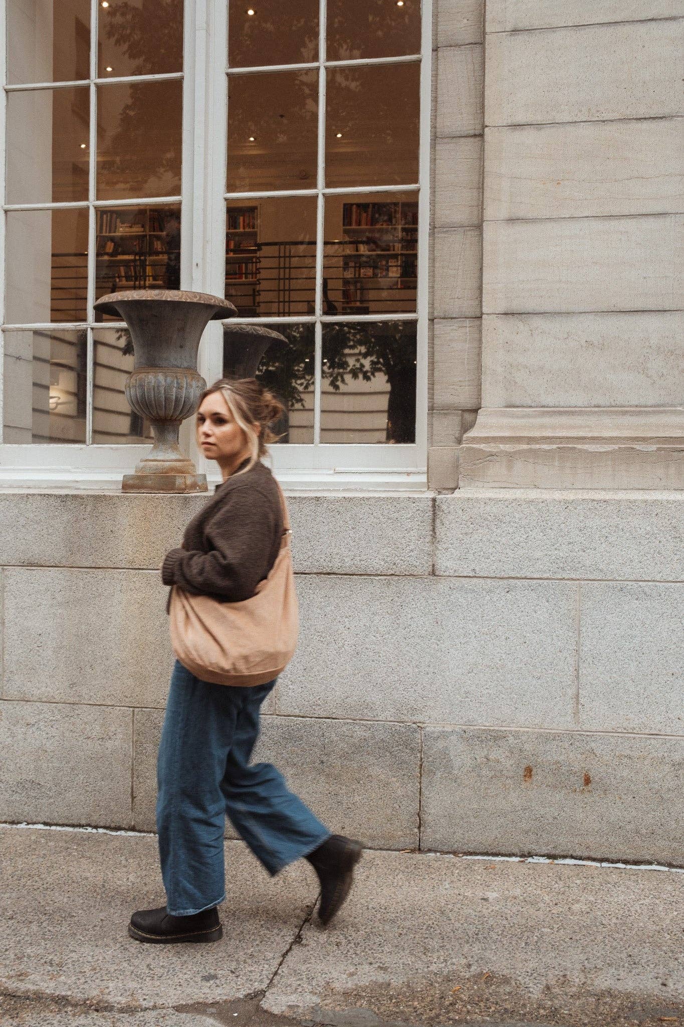 Dans Le Sac Crescent Corduroy Crossbody Bag