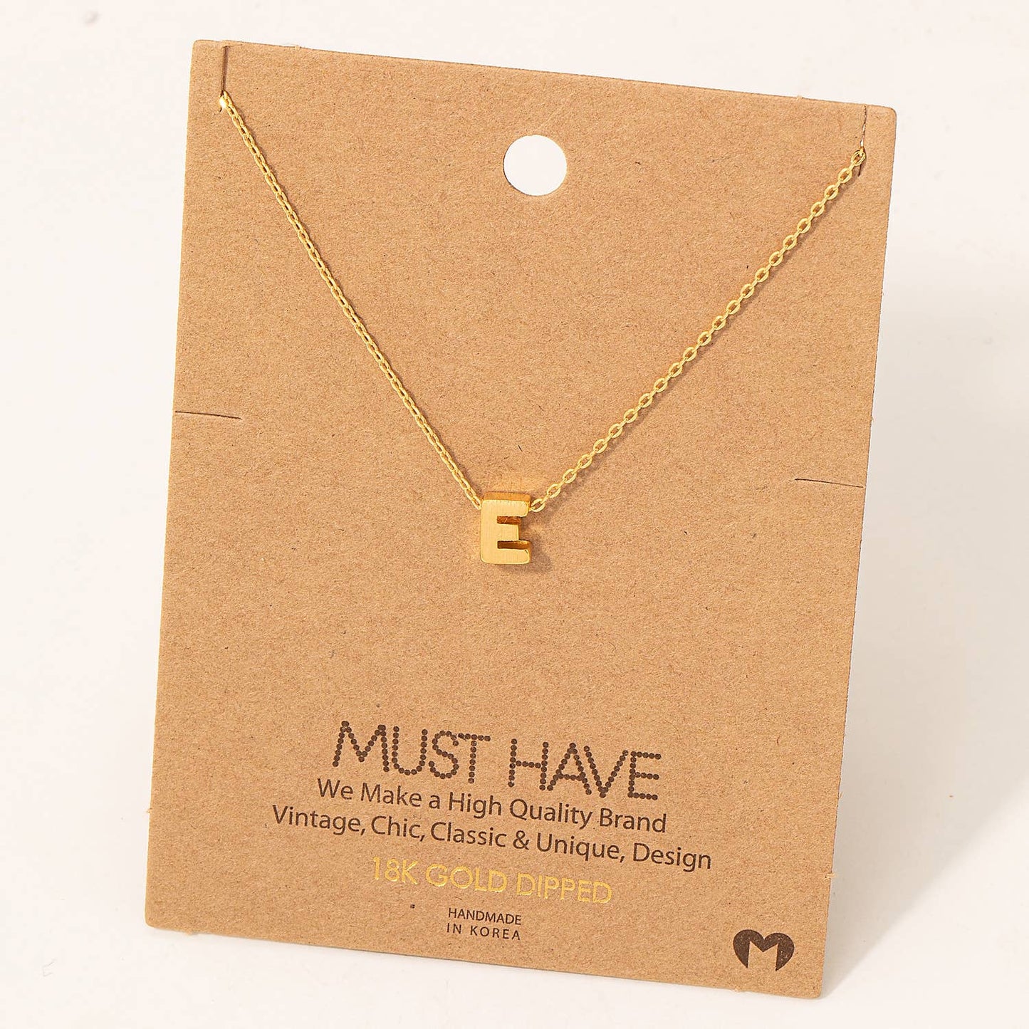 Initial Pendant Necklace