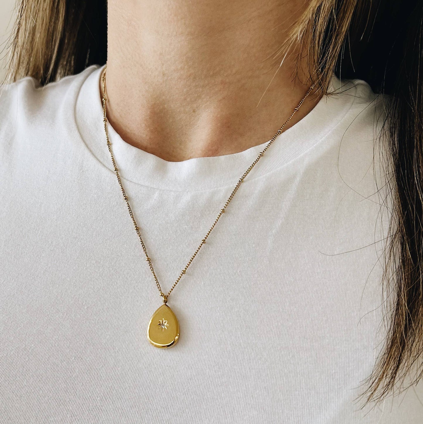 Horace Deripo Waterdrop Pendant Necklace