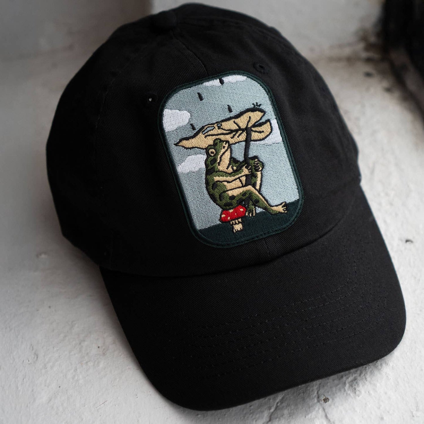 Stay Home Club Frog Patch Dad Hat