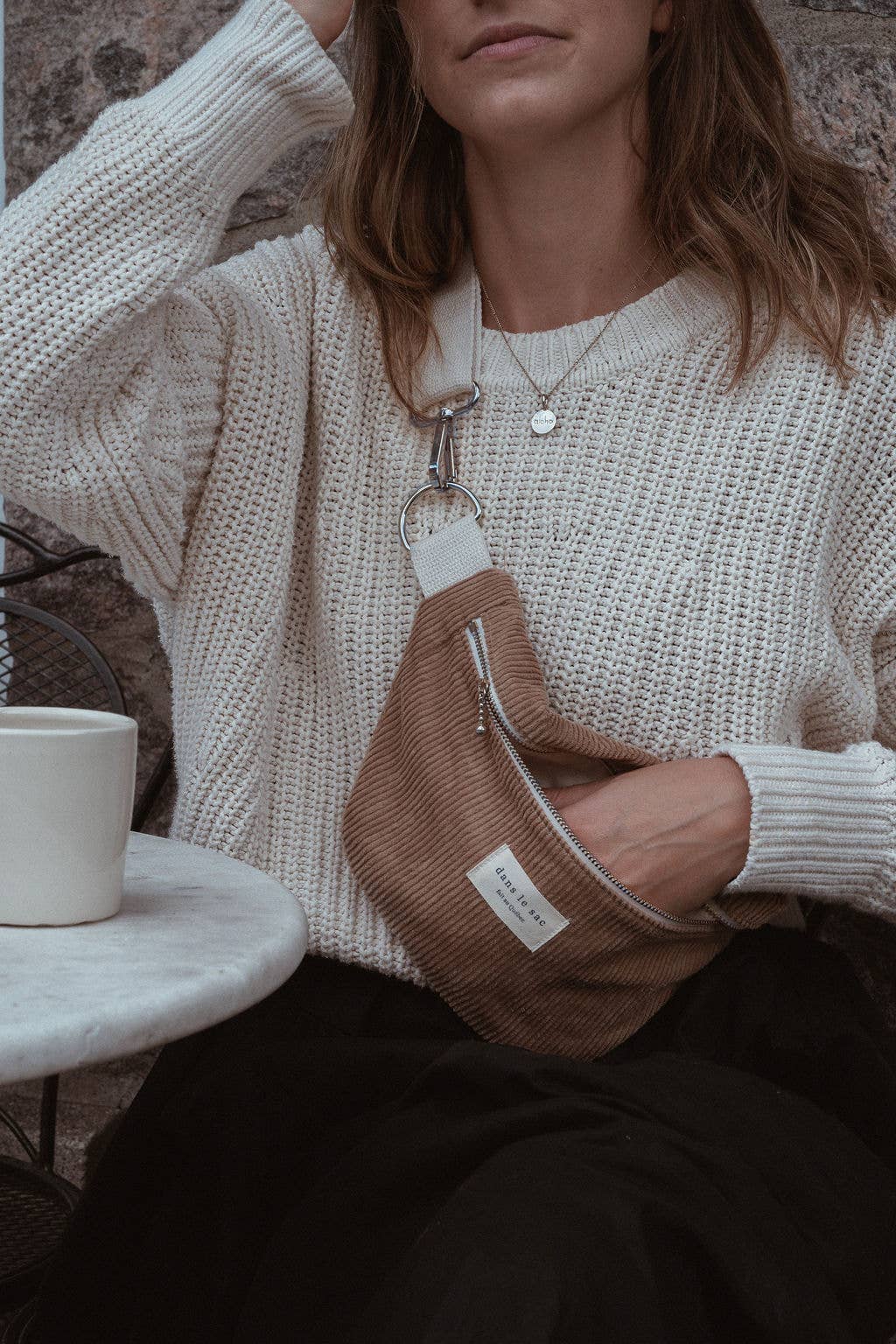 Dans Le Sac Adjustable Corduroy Belt Bag