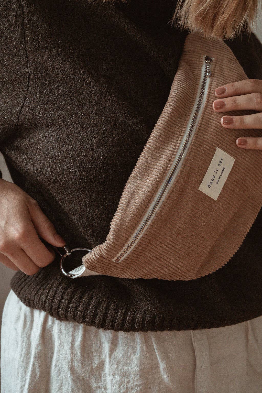 Dans Le Sac Adjustable Corduroy Belt Bag