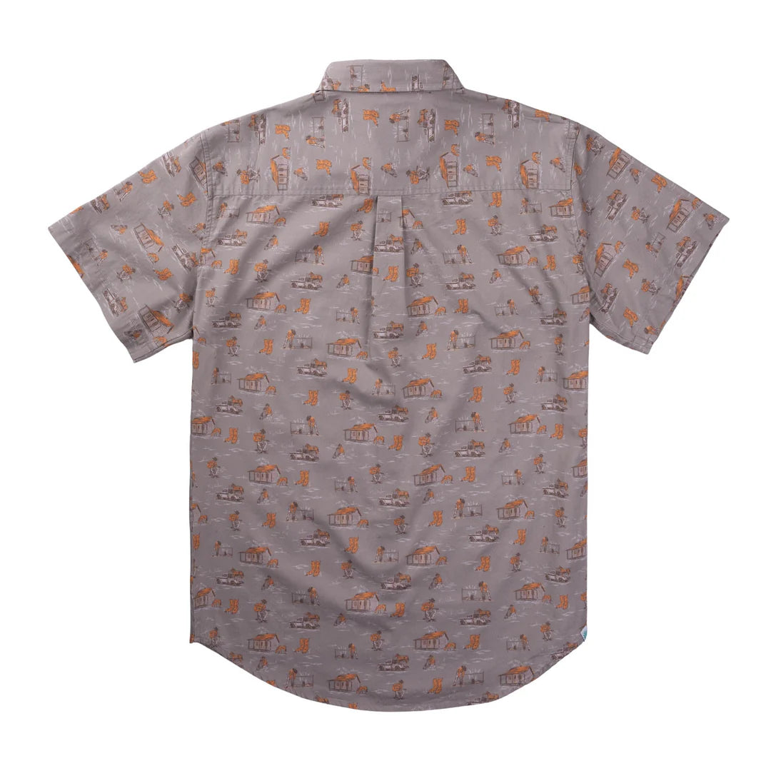 Sendero City Slicker Short Sleeve - Ranch Life Gray