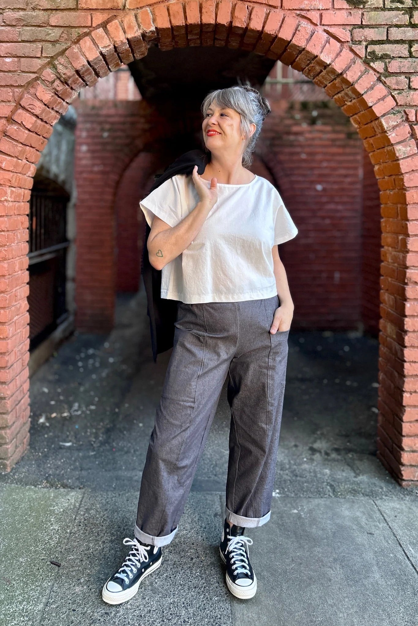 Smoking Lily Denim Stretch Wren Pants