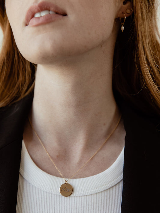 Loops Into The Wild Mountain Necklace - Gold