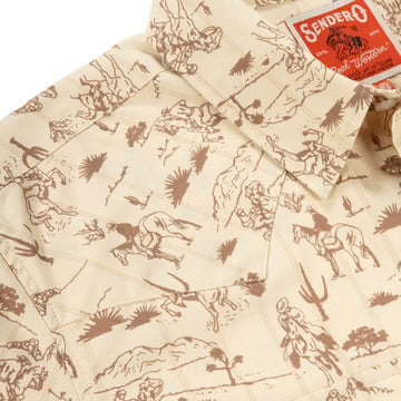Sendero Serape Pearl Snap Short Sleeve - Amarillo Desert Rodeo