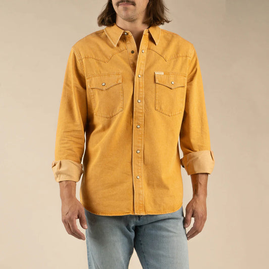 Sendero Wyatt Pearl Snap - Faded Gold