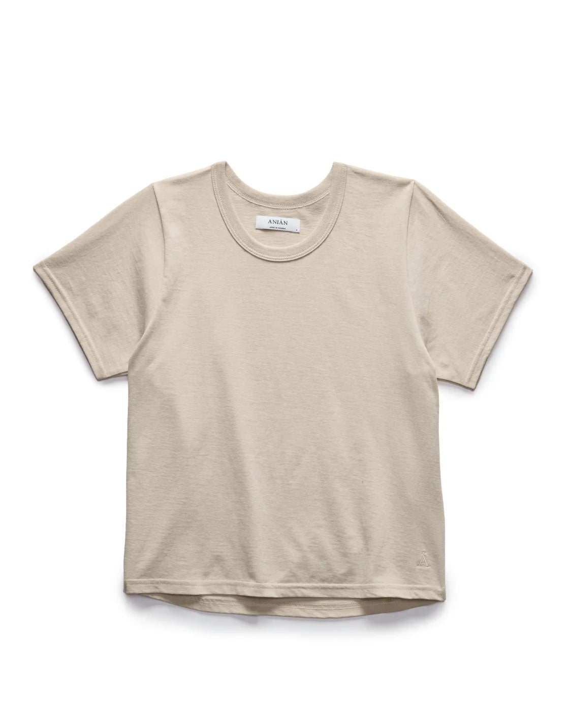 Anian Womens Circular Crop Tee