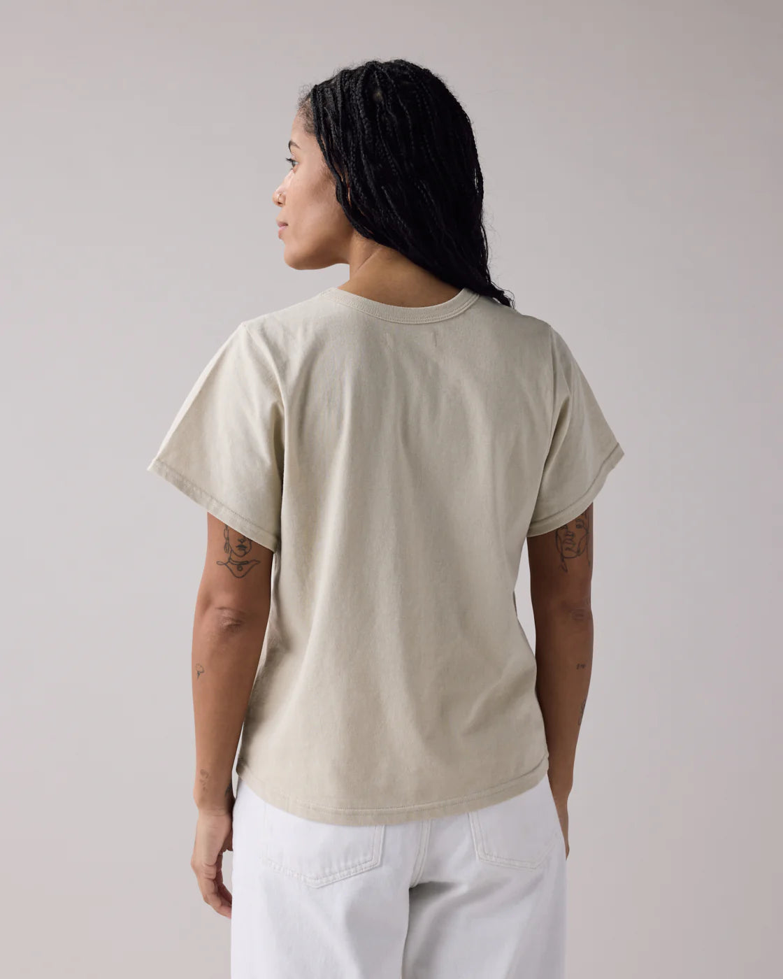 Anian Womens Circular Crop Tee