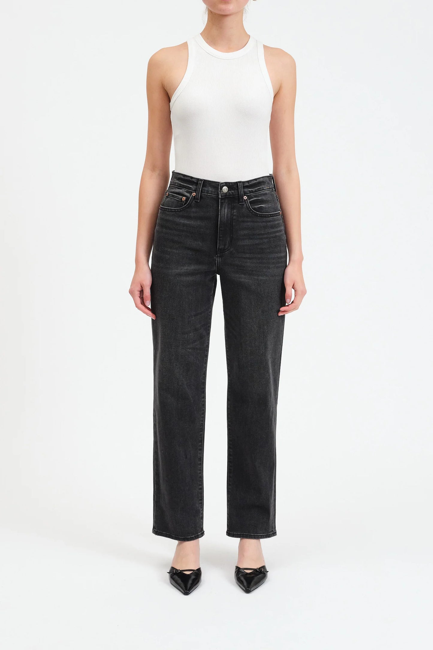 Daze High Rise Vintage Straight Jeans