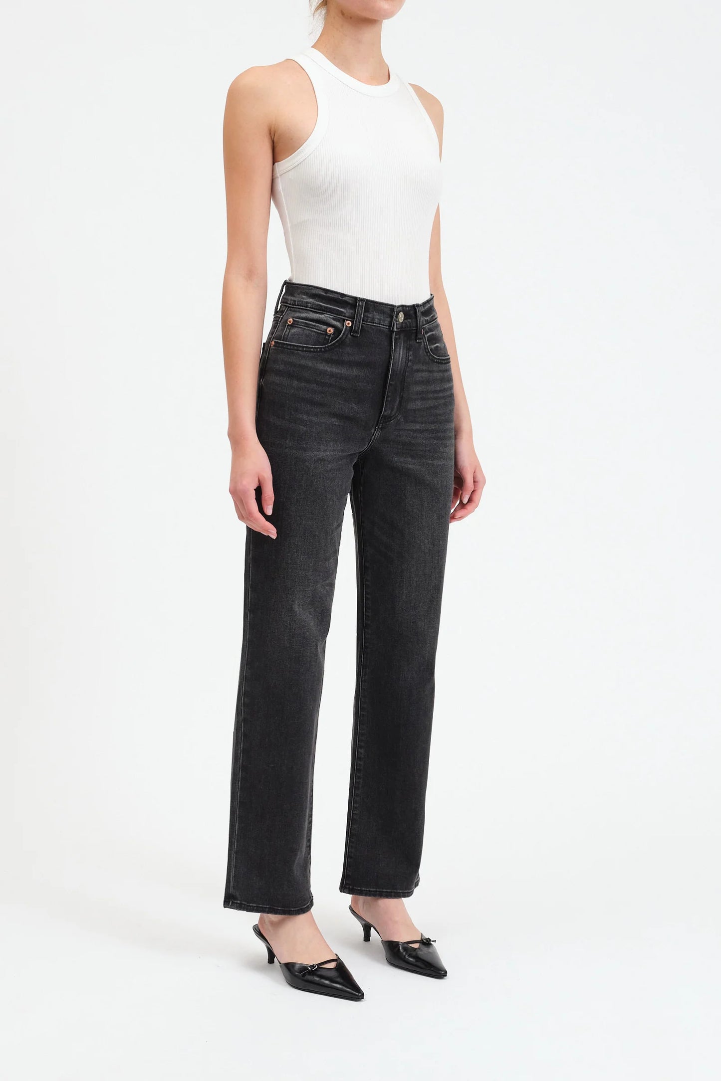 Daze High Rise Vintage Straight Jeans