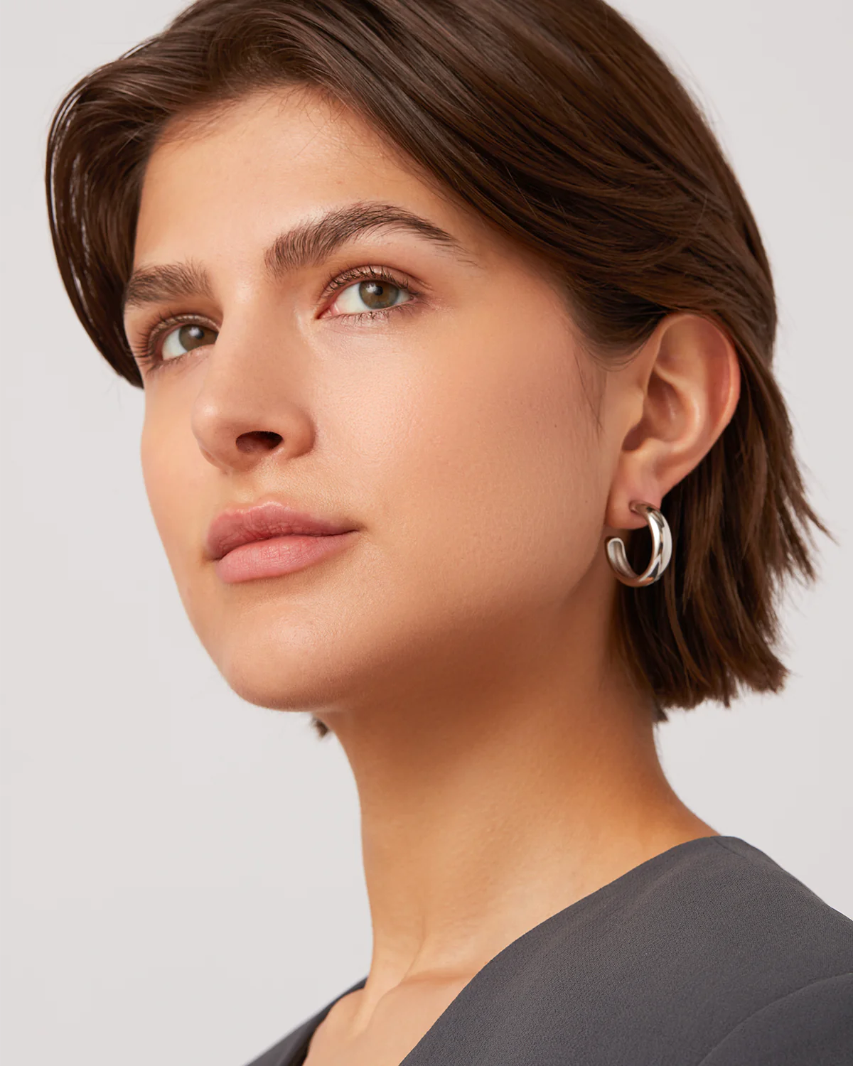 Jennybird Staple Hoops Medium Gold or Rhodium