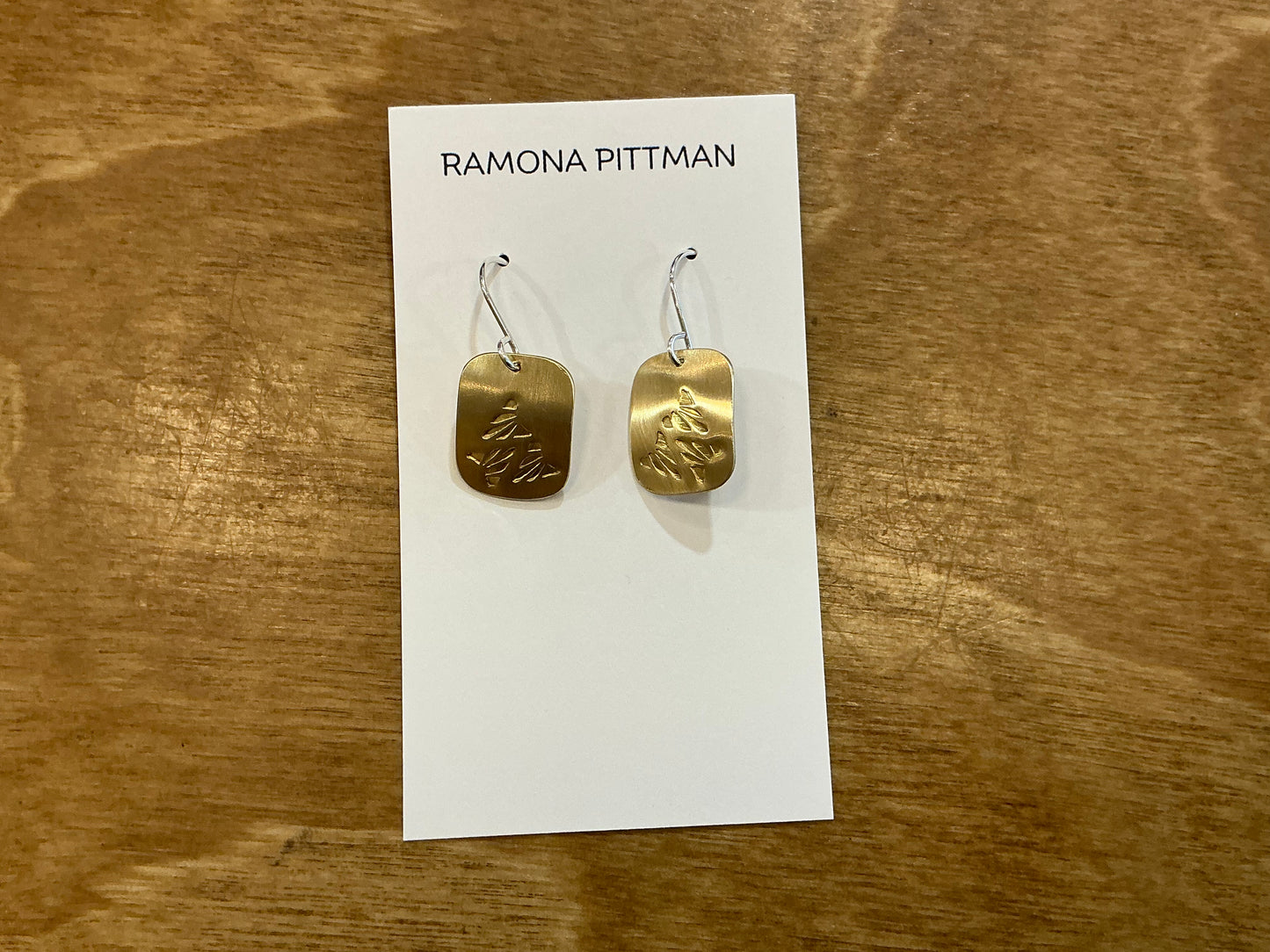 RP- Brass smaller rounded rectangles, stamped