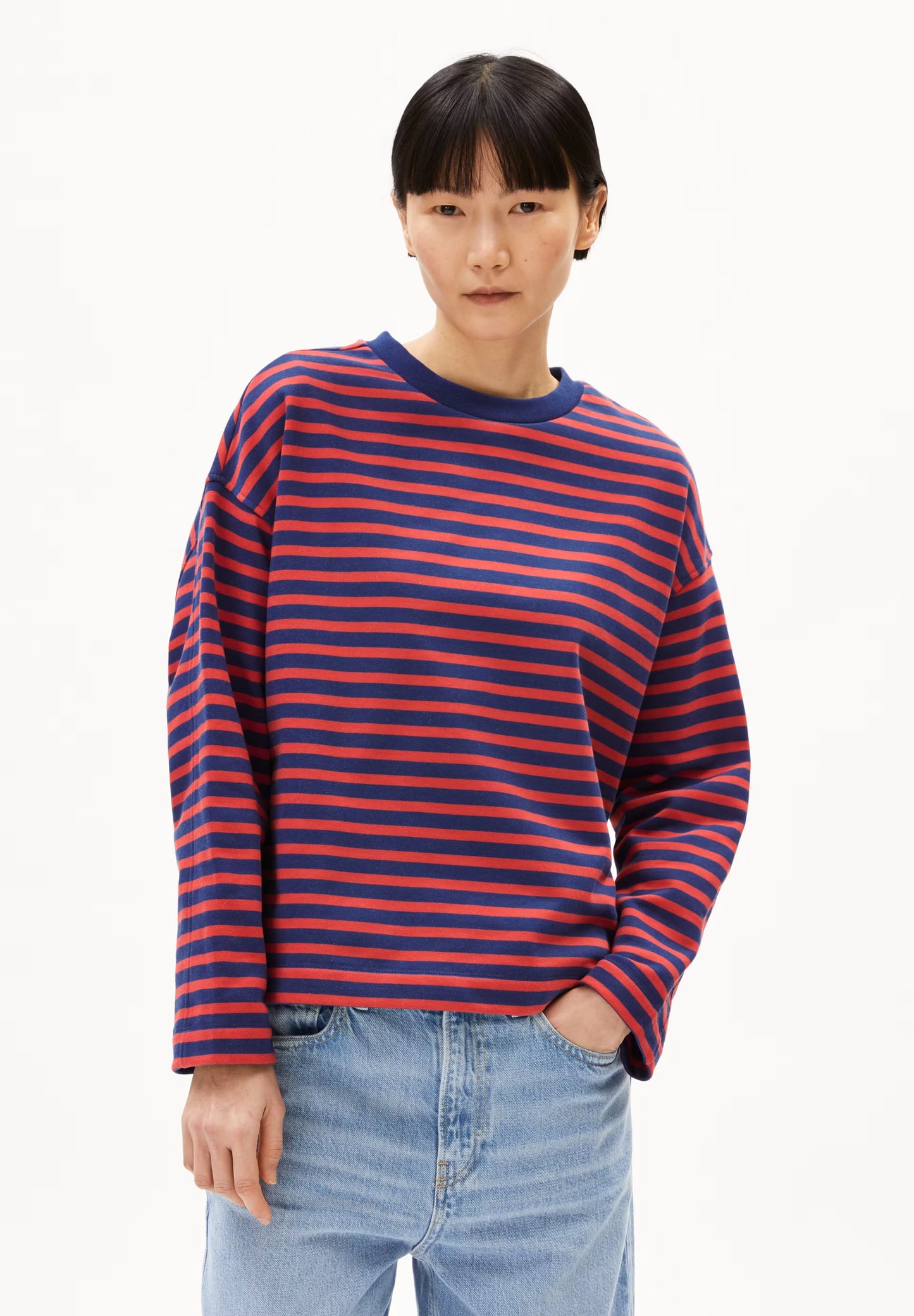 Armed Angels Frankaa Maarlen Stripe Blue/Blush