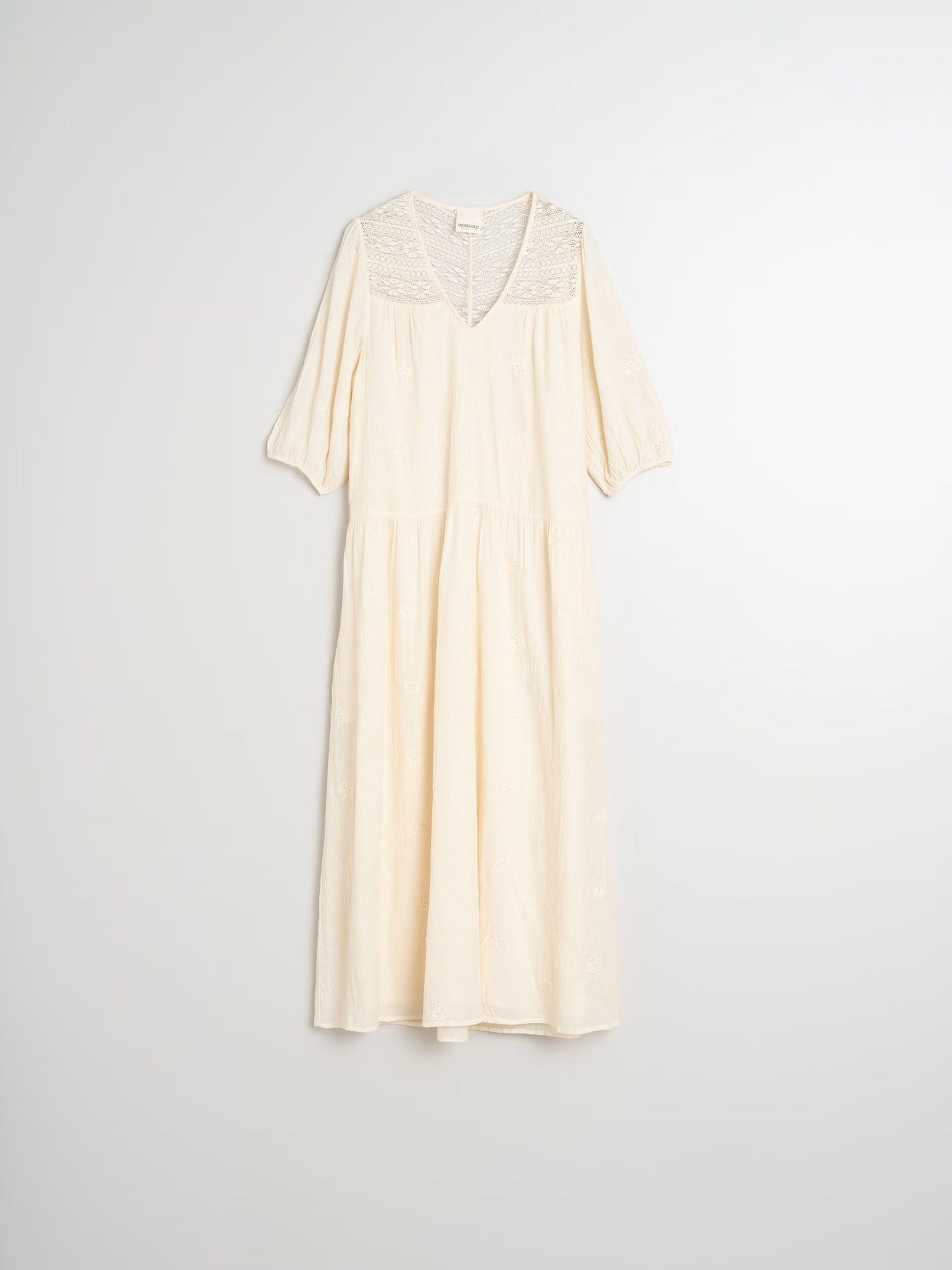 Indi + Cold Balloon Sleeve Dress