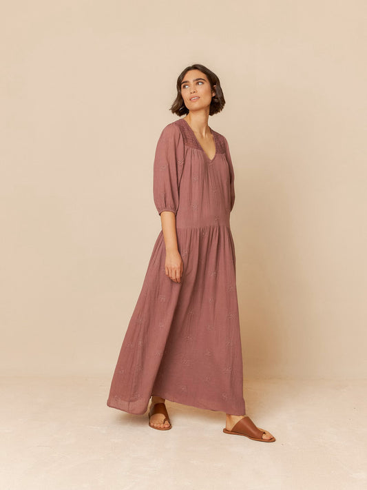 Indi + Cold Balloon Sleeve Dress