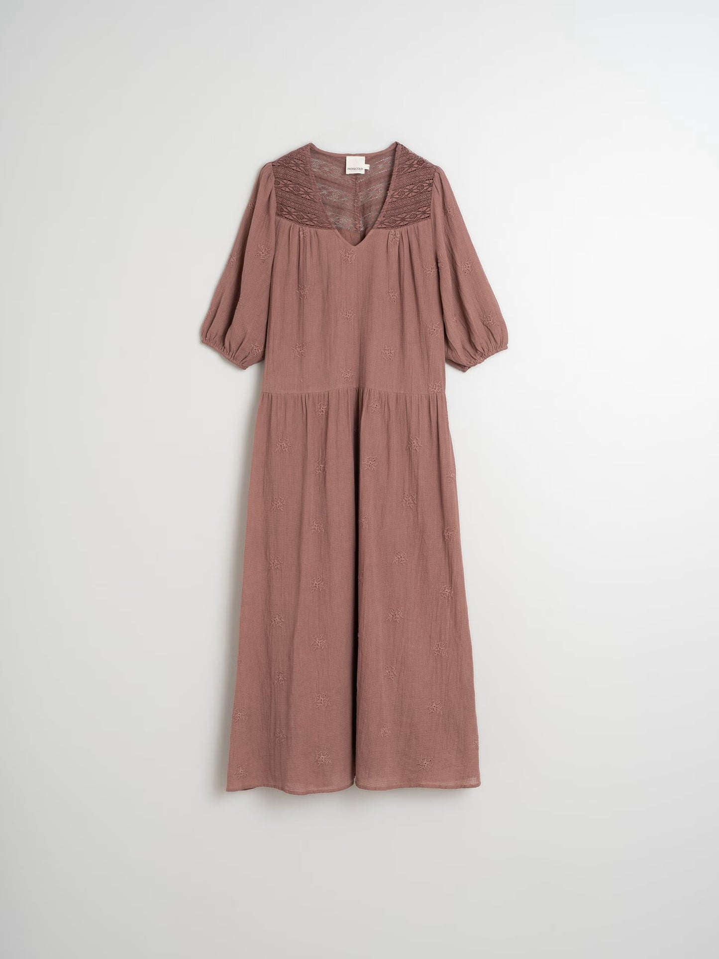 Indi + Cold Balloon Sleeve Dress