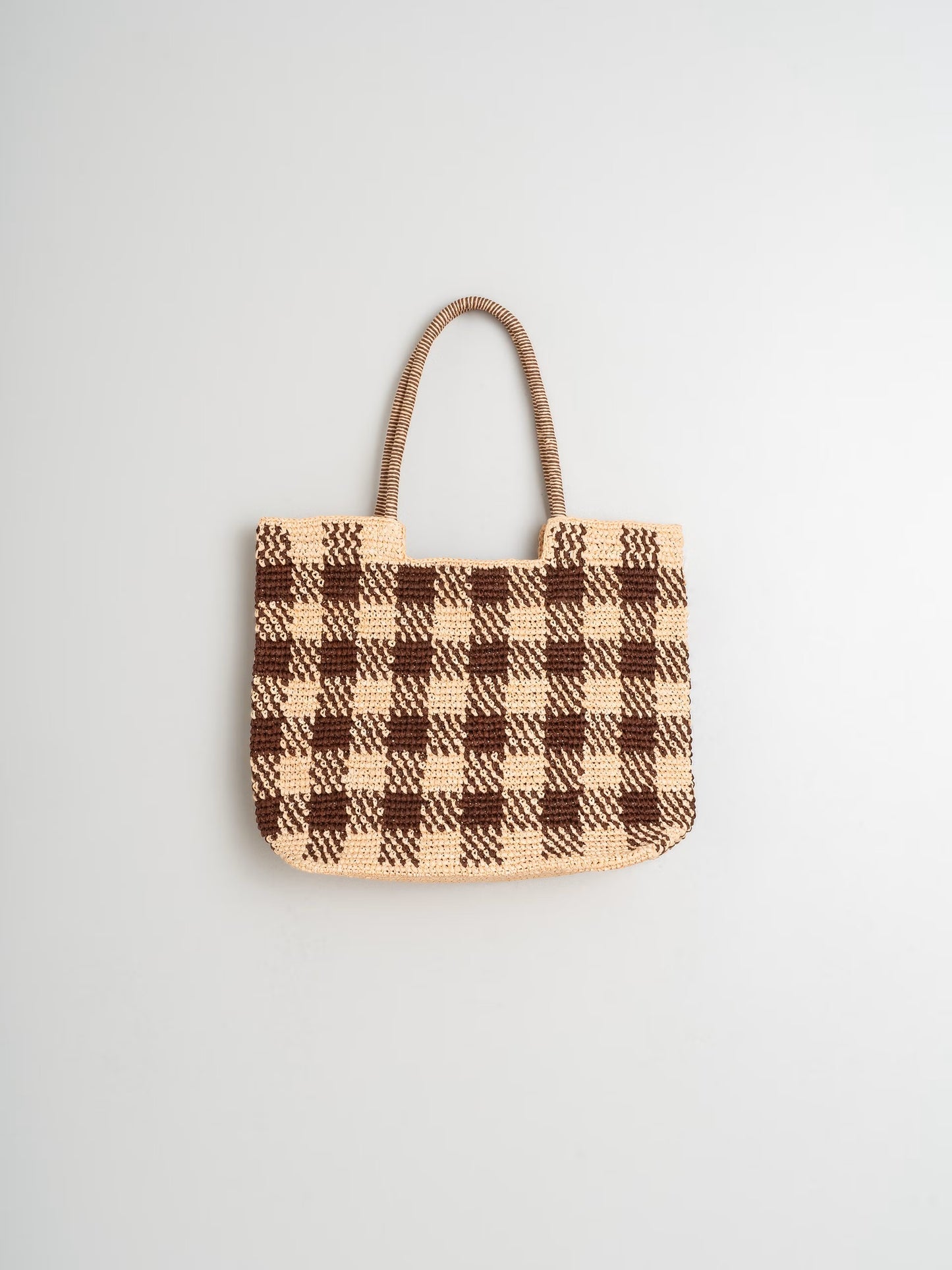Indi + Cold Checkered Woven Bag