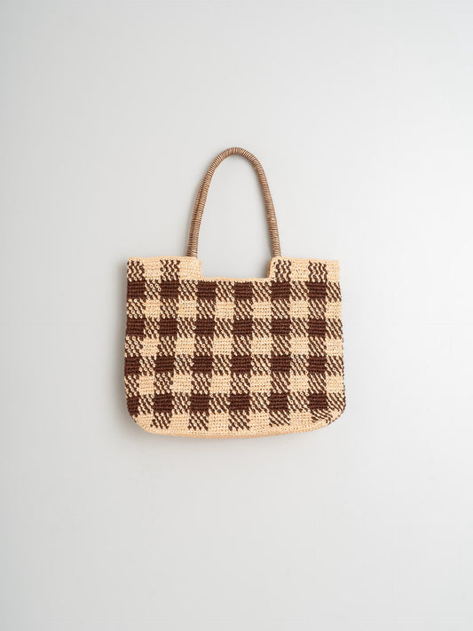 Indi + Cold Checkered Woven Bag