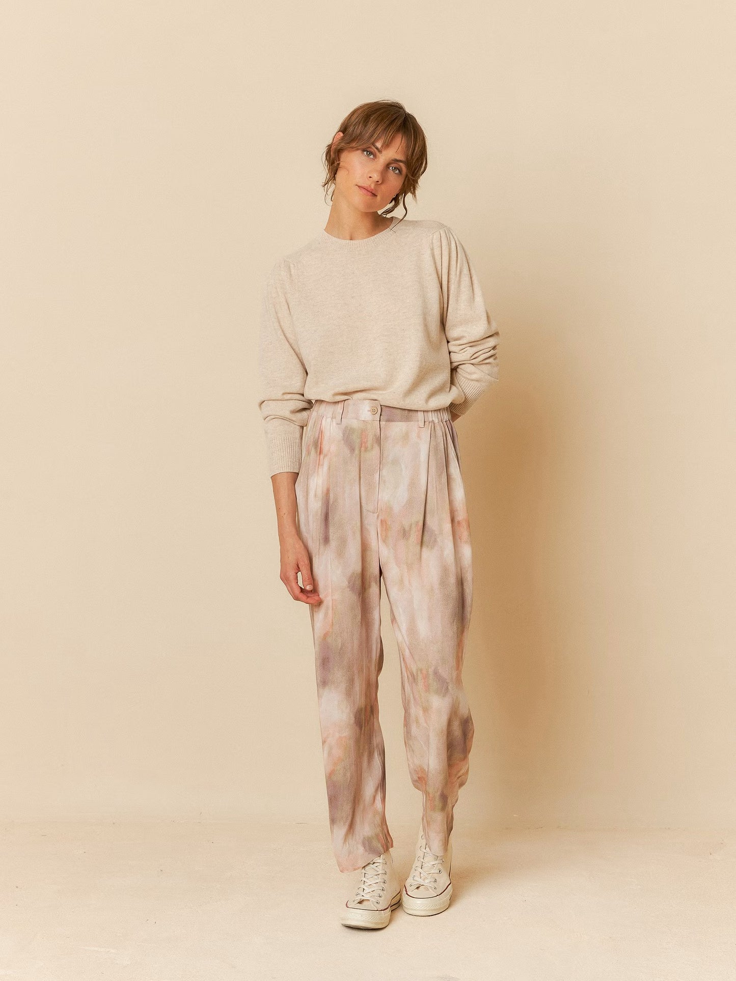 Indi + Cold Ribbed Details Sweater