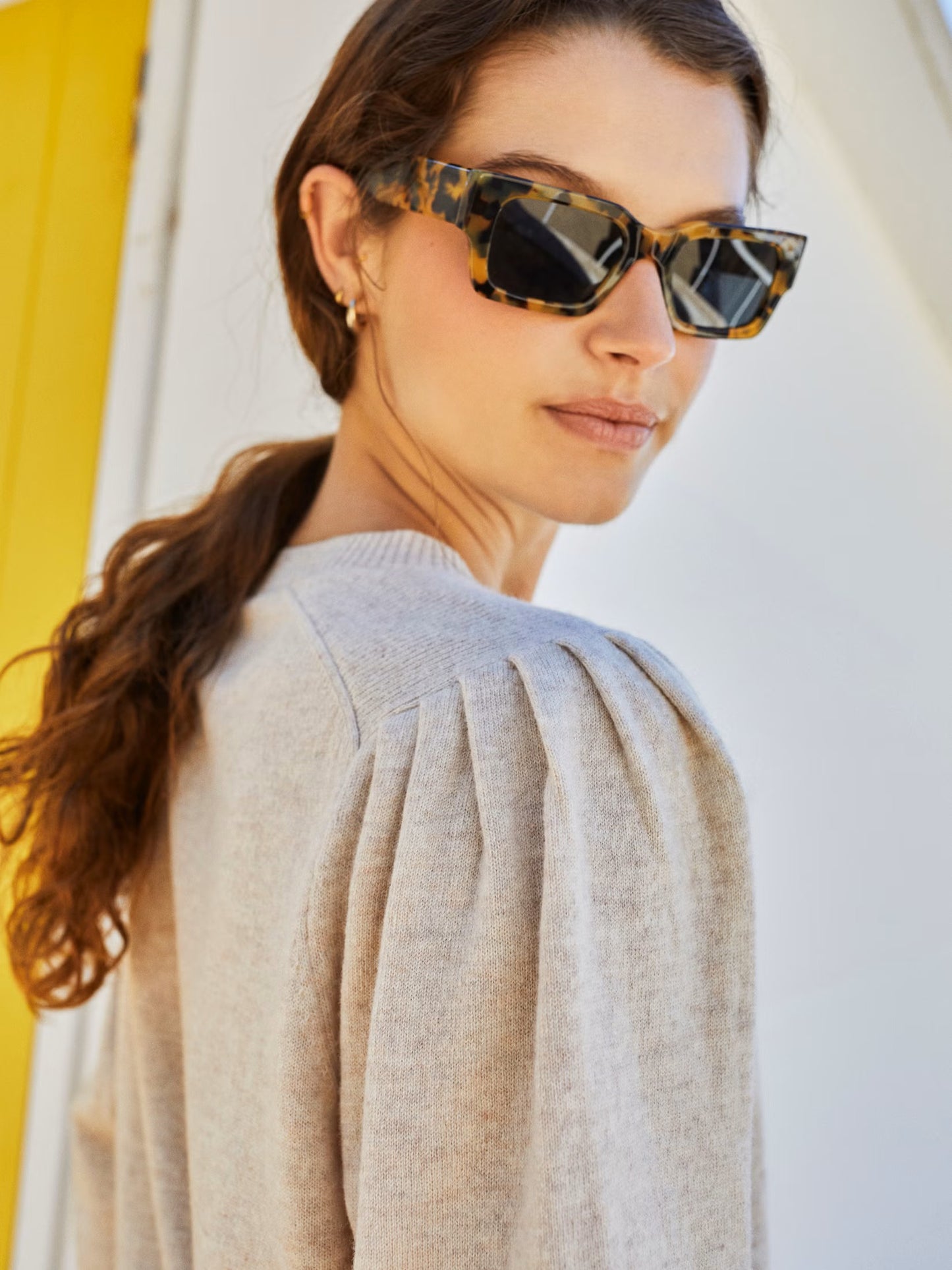 Indi + Cold Ribbed Details Sweater