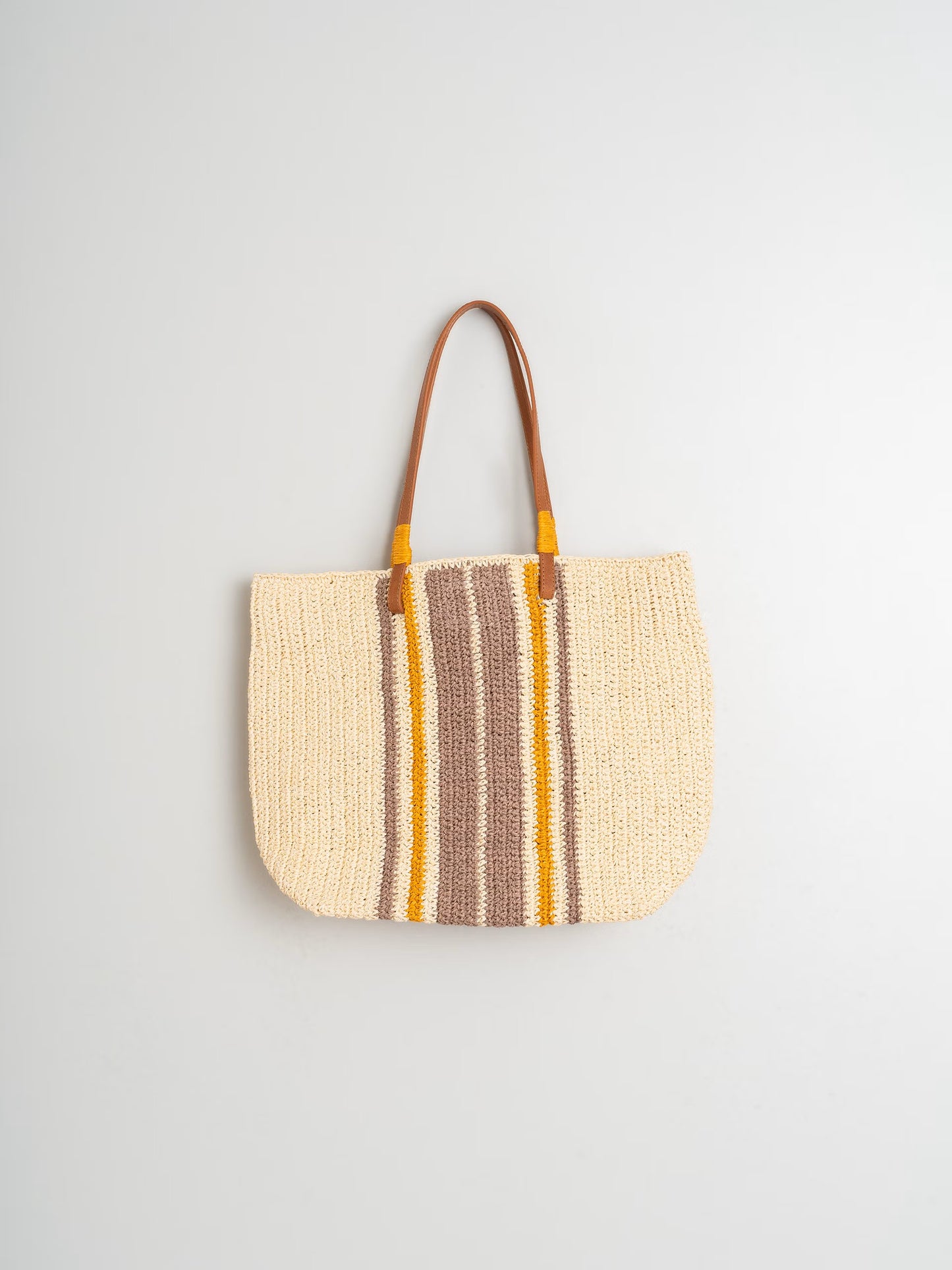 Indi + Cold Rafia Stripe Bag