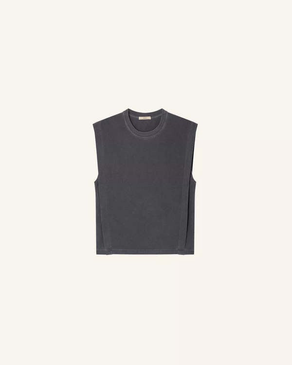 Sessun Orlando Pleated T-Shirt in Half Moon