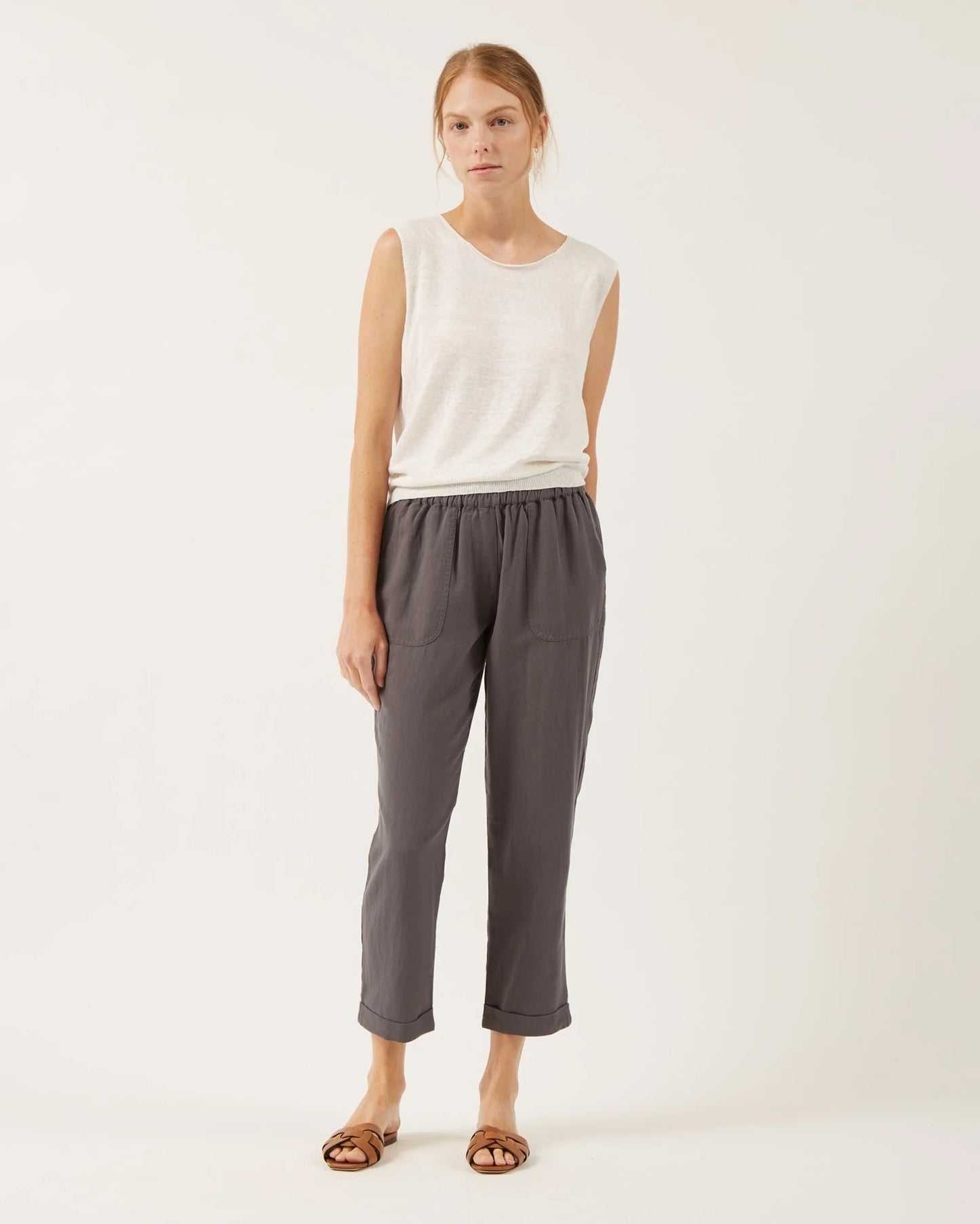 Naif Jenny Sleeveless Linen Sweater
