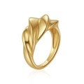 Seventy Two Ripple Ring Gold
