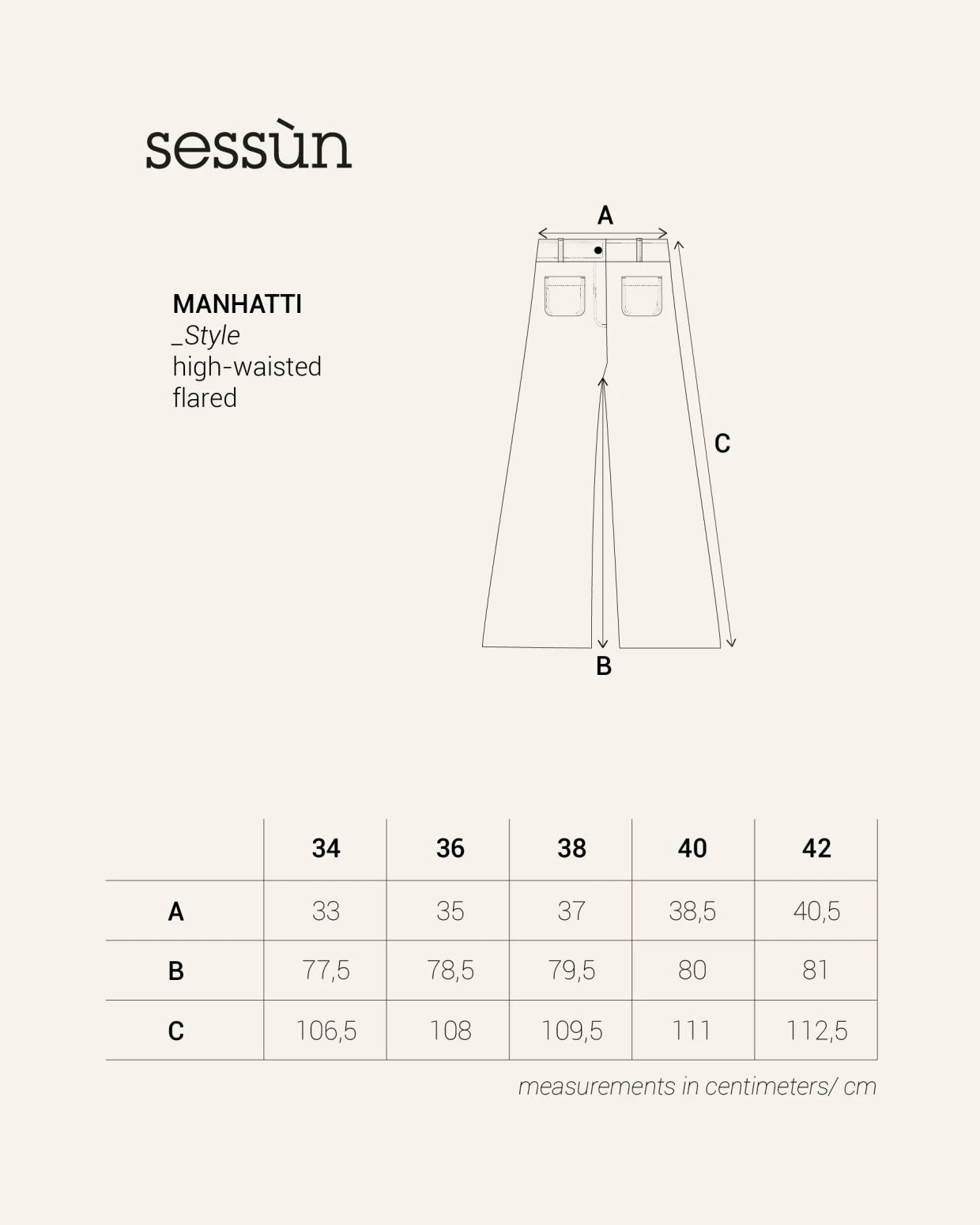 Sessun Manhatti Pants Whiblack