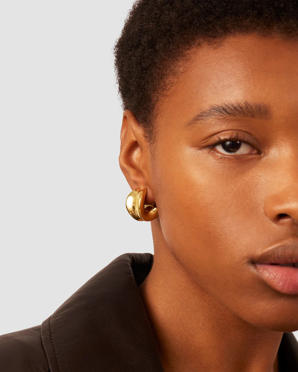 Jennybird Chunky Duone Earrings (Gold or Silver)