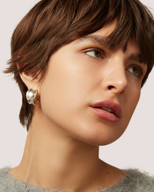 Jennybird Chunky Duone Earrings (Gold or Silver)
