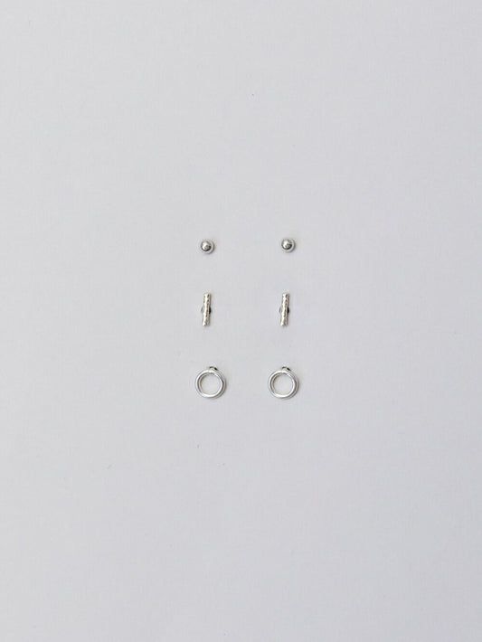 Loops Mini Stud Set / Silver
