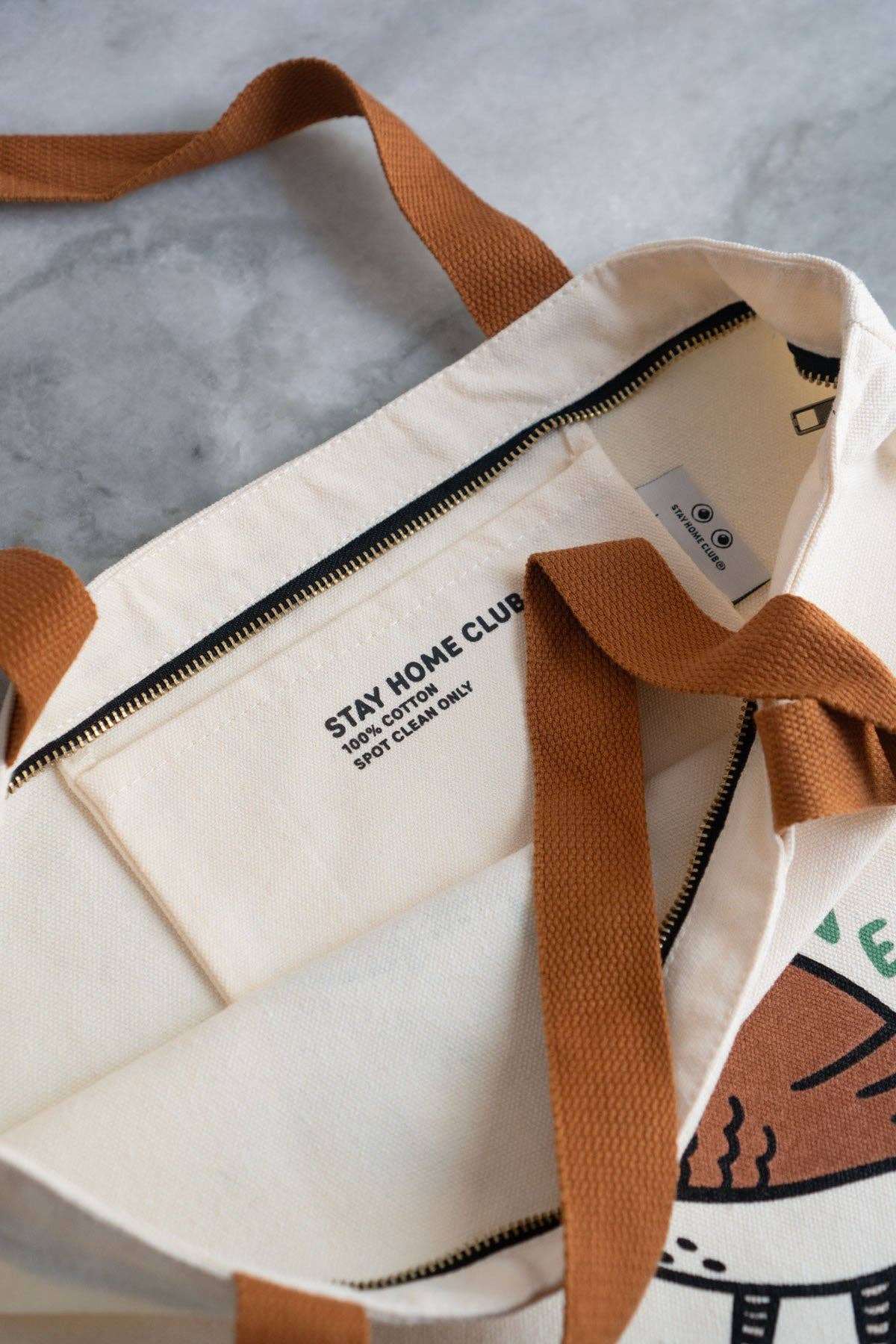 Stay Home Club Little Treat Big Zip Tote