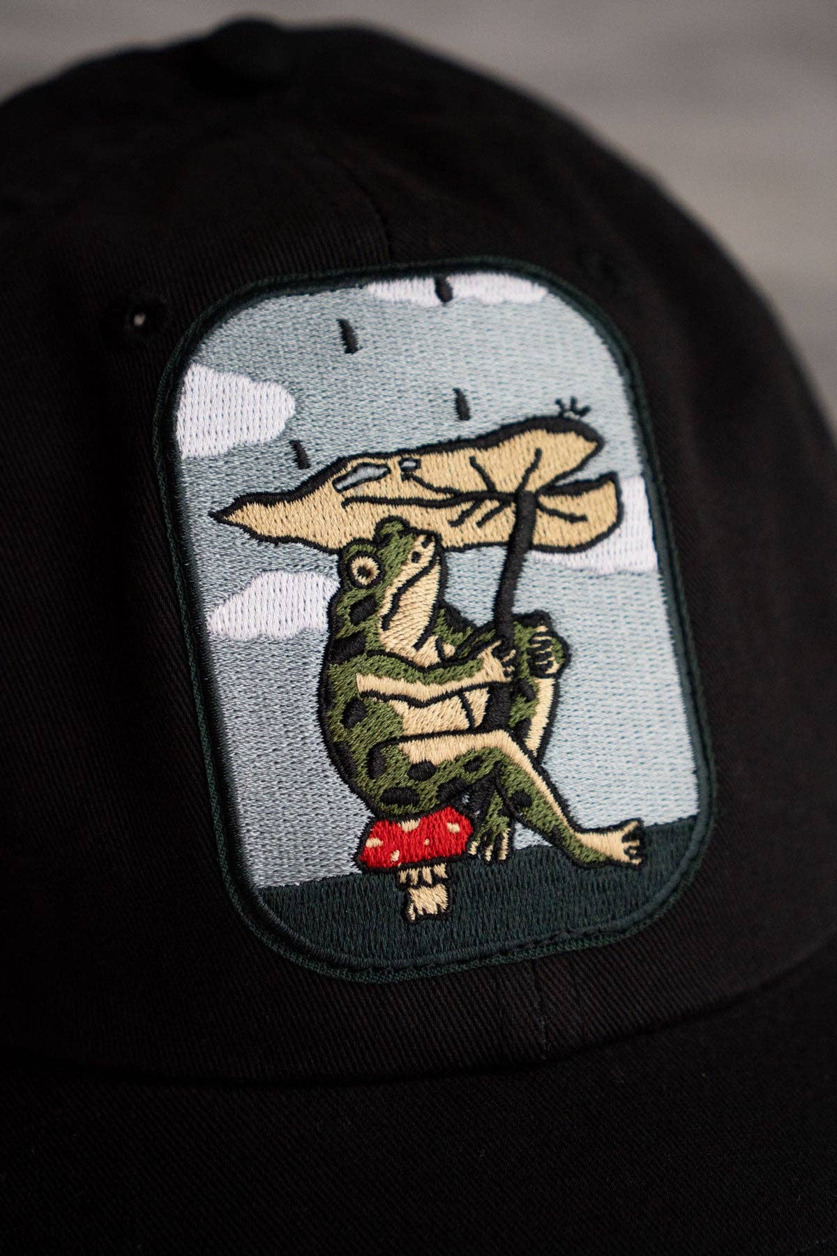 Stay Home Club Frog Patch Dad Hat