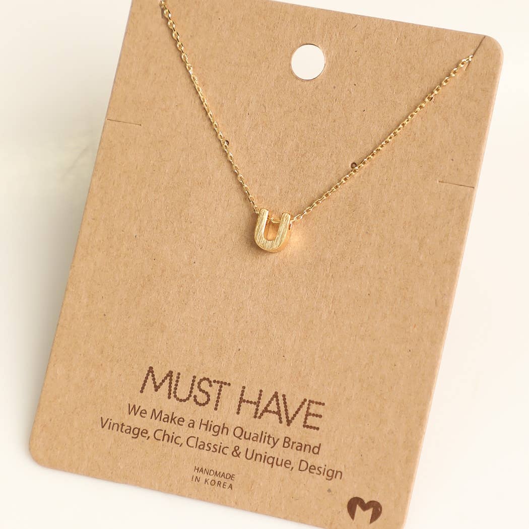 Initial Pendant Necklace