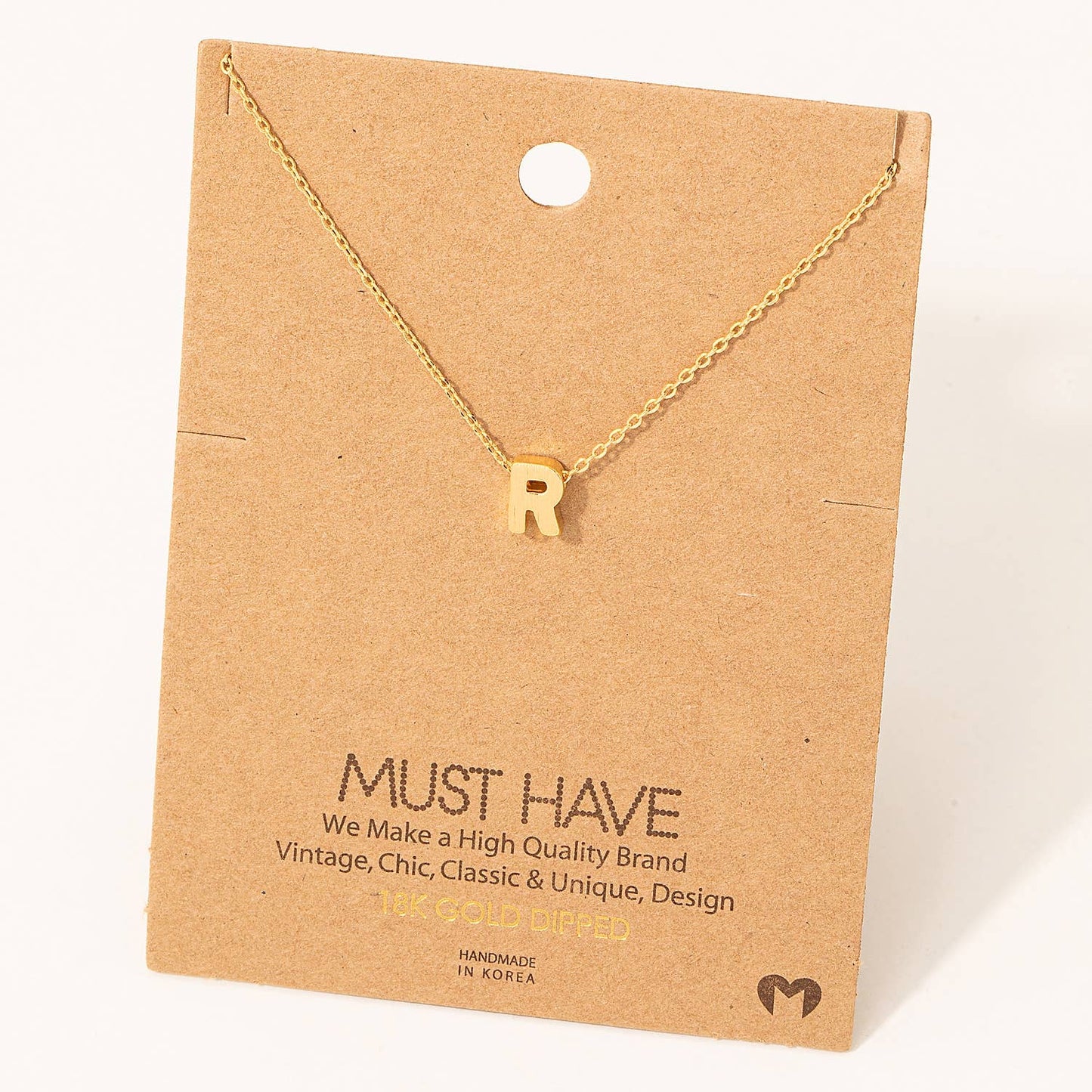 Initial Pendant Necklace