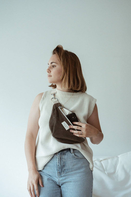 Dans Le Sac Adjustable Corduroy Belt Bag