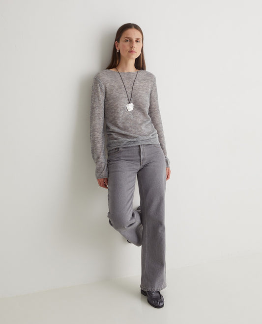 Yerse Wide Leg Denim Trouser