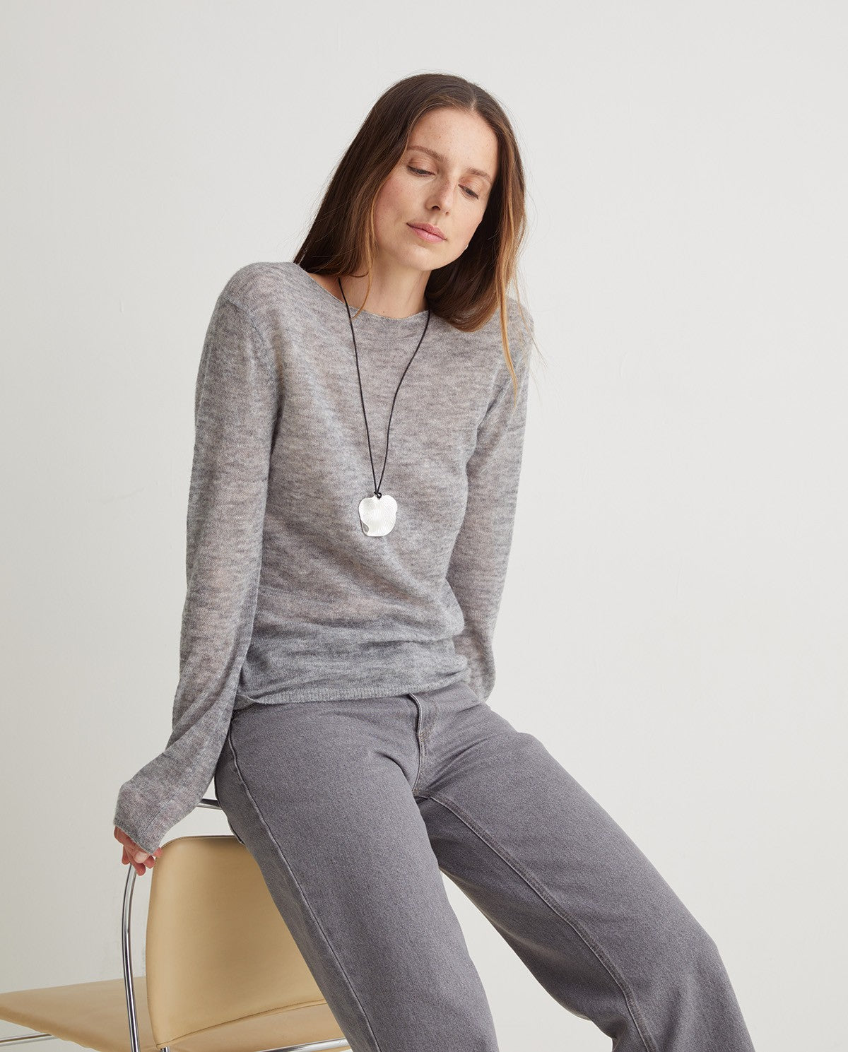 Yerse Wide Leg Denim Trouser