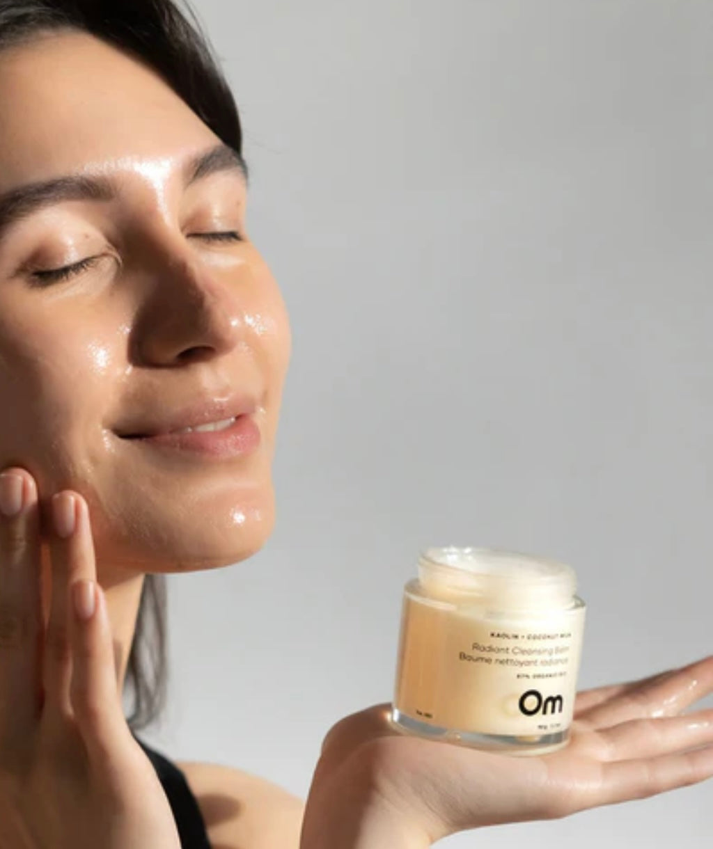 Om Organics Kaolin + Coconut Milk Cleansing Balm