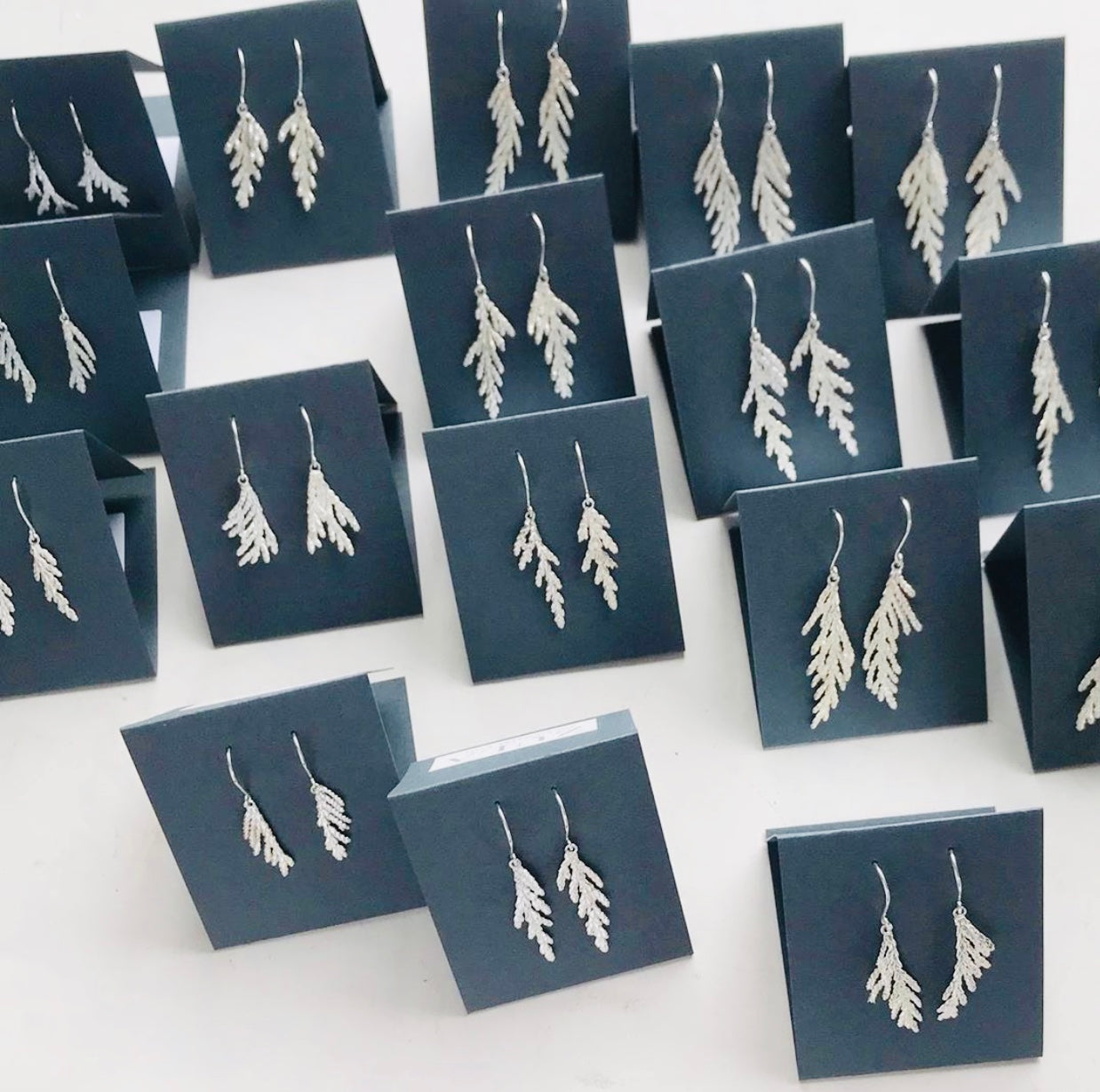 Zula Winter Cedar Branch Earrings Small