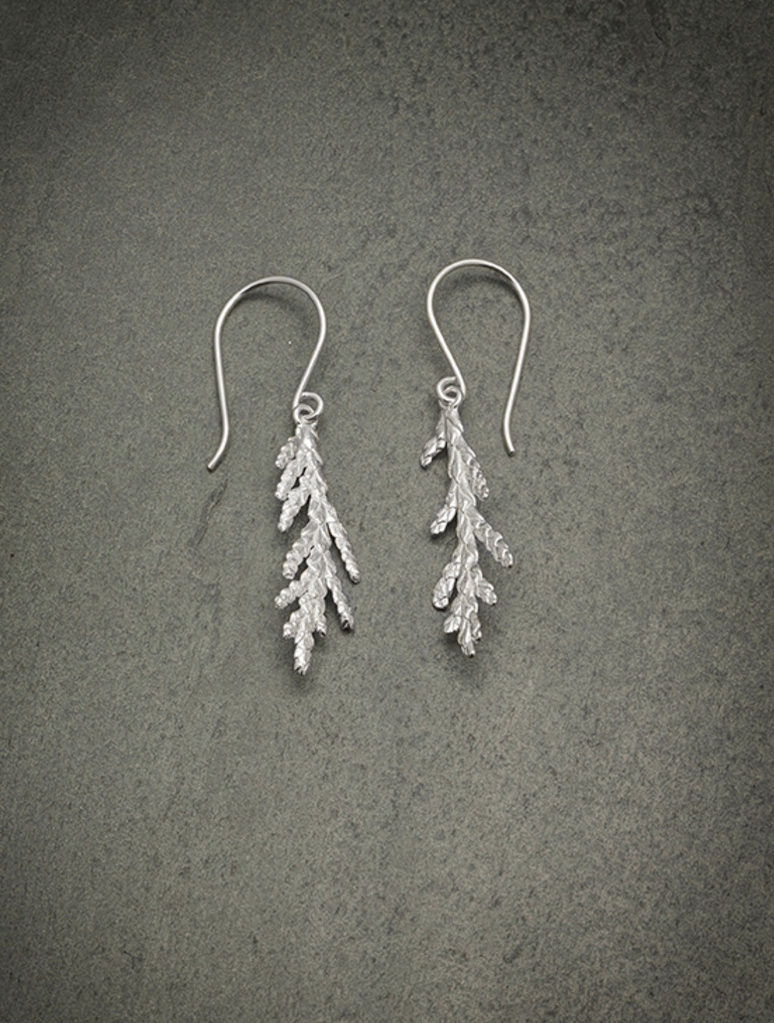 Zula Winter Cedar Branch Earrings Medium