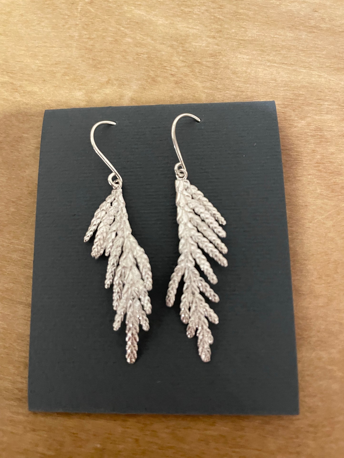 Zula Winter Cedar Branch Earrings Large