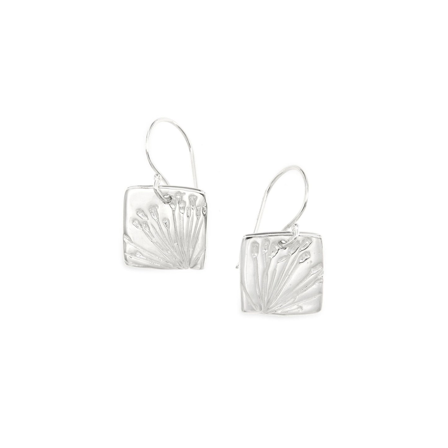 Kat Cadegan Square Dill Flower Earrings Small